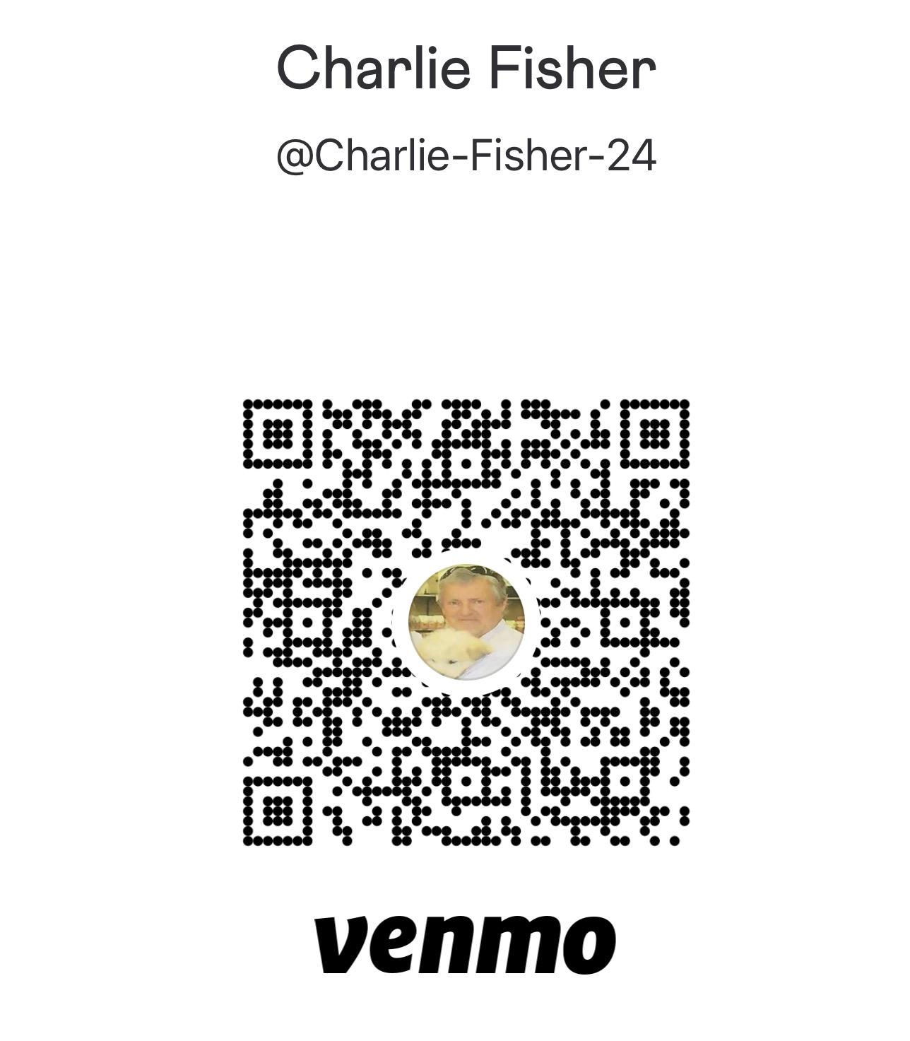 Donate through Venmo to Charlie Fisher, @Charlie-Fisher-24